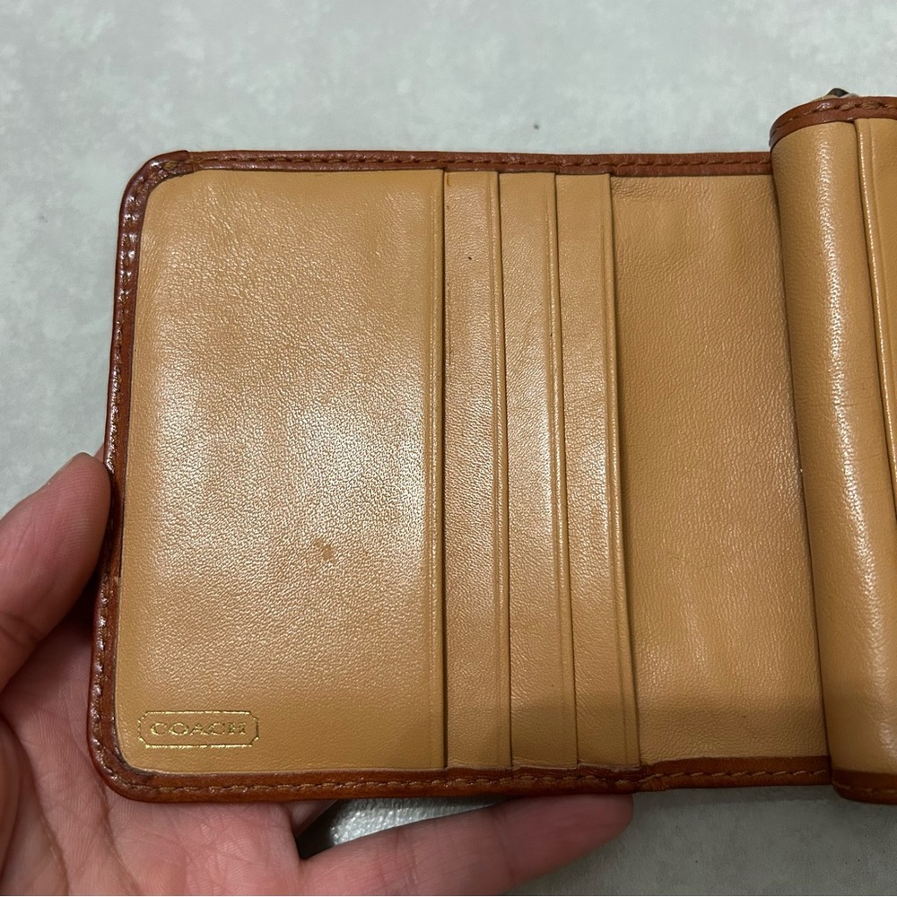 Coach Multicolor Patchwork Zip-Around Bifold Wall… - image 5